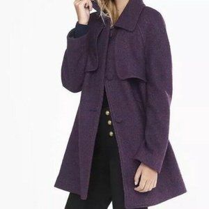 NWOT EXPRESS Wool Blend Coat Small removable faux fur collar